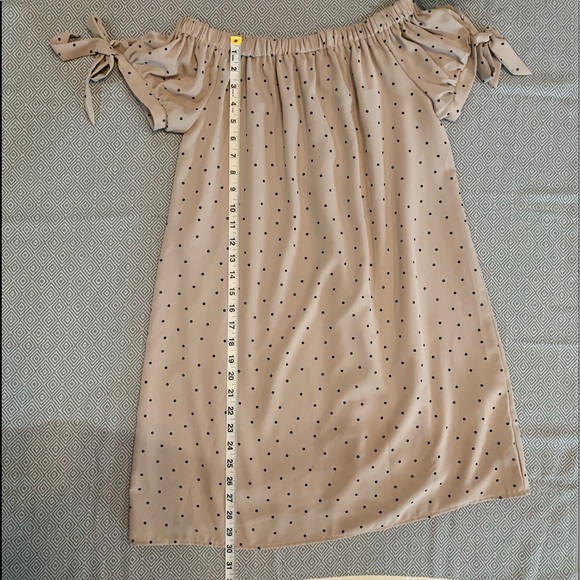 She and Sky Off-Shoulder Short Sleeve Dress - Picture 6 of 7